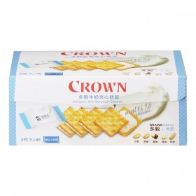 Crown 多穀牛奶夾心餅乾 768公克